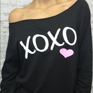NEW XOXO heart Top, off Shoulder